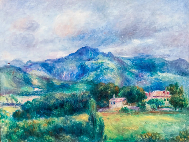 Paisaje con montaña - Pierre-Auguste Renoir
