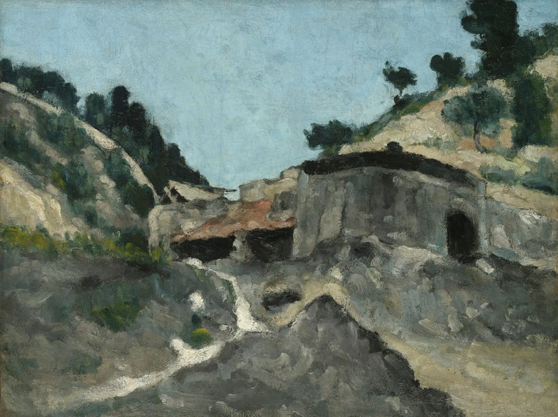 Paisaje con molino de agua - Paul Cézanne