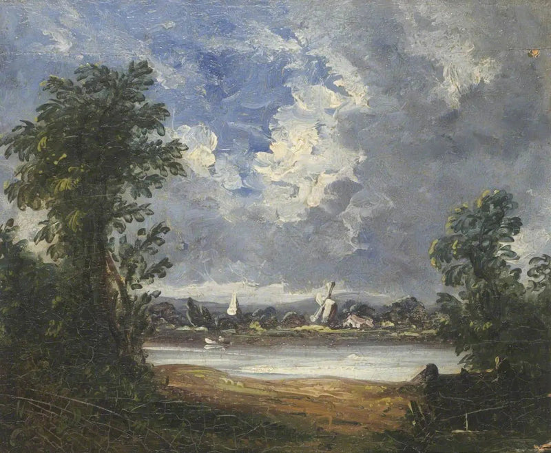 Paisaje con molino de viento - John Constable
