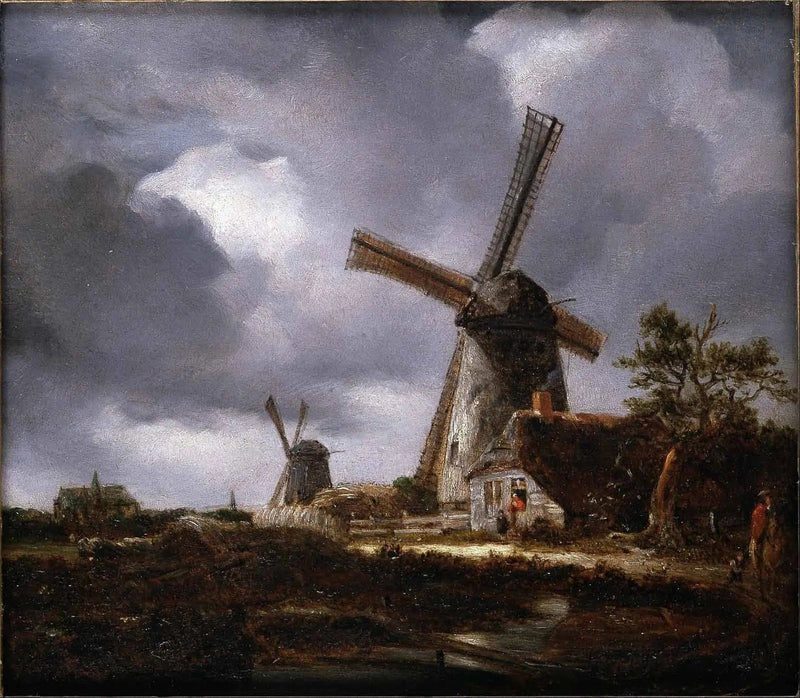 Paisaje con molinos de viento cerca de Haarlem, según Jacob van Ruisdael - John Constable