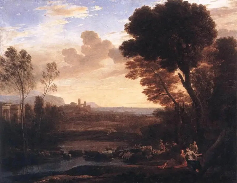 Paisaje con París y Œnone - Claude Lorrain