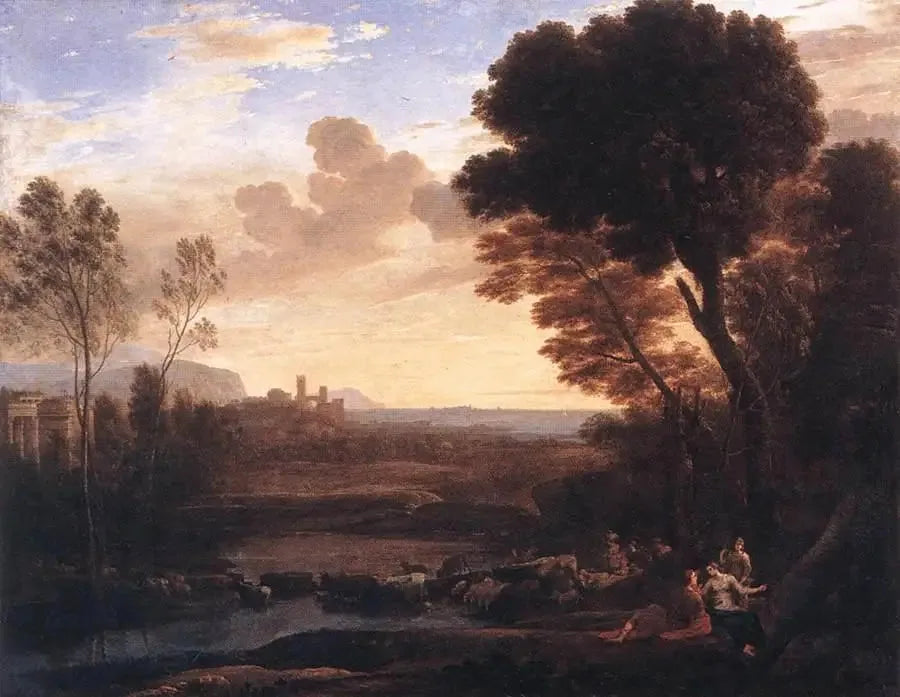 Paisaje con París y Œnone - Claude Lorrain