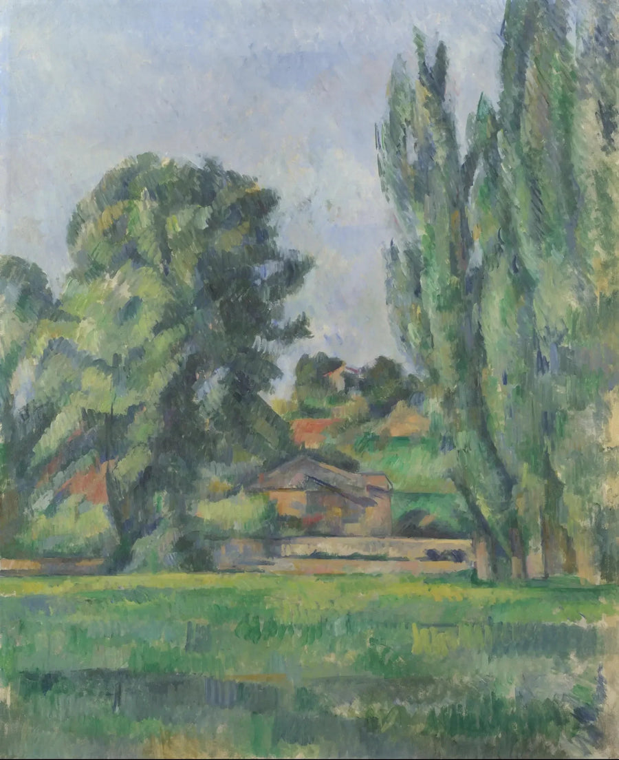 Paisaje con álamos - Paul Cézanne