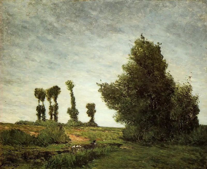 Paisaje con álamos - Paul Gauguin