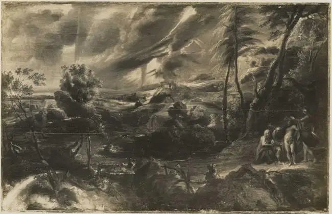 Paisaje con Filémon y Baucis - Peter Paul Rubens