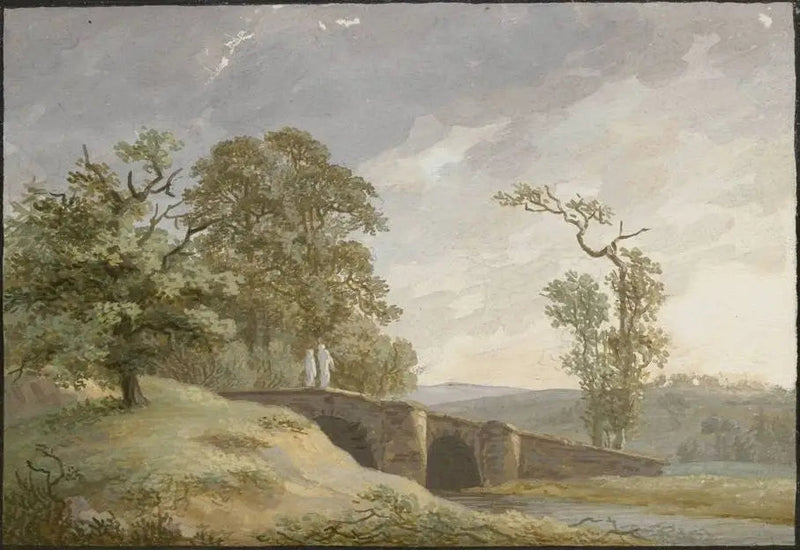 Paisaje con puente - Caspar David Friedrich