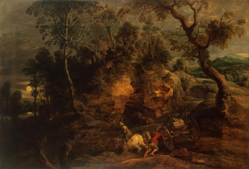 Paisaje con porteadores de piedras - Peter Paul Rubens