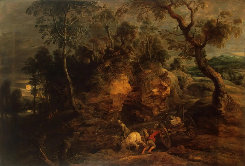 Paisaje con porteadores de piedras - Peter Paul Rubens
