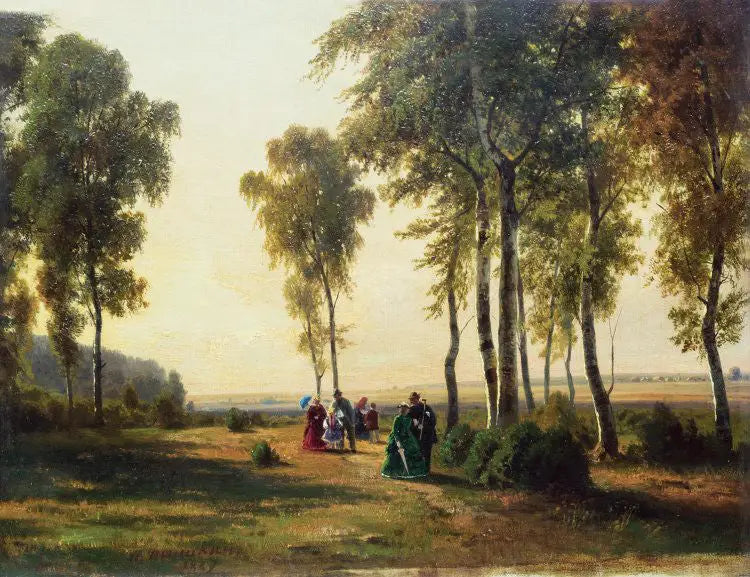 Paisaje con paseo - Ivan Chichkine