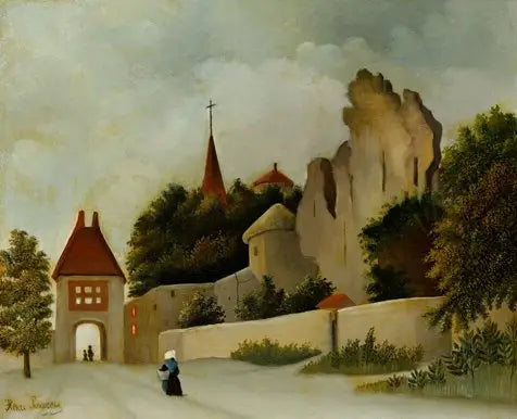 Paisaje con ruinas - Henri Rousseau