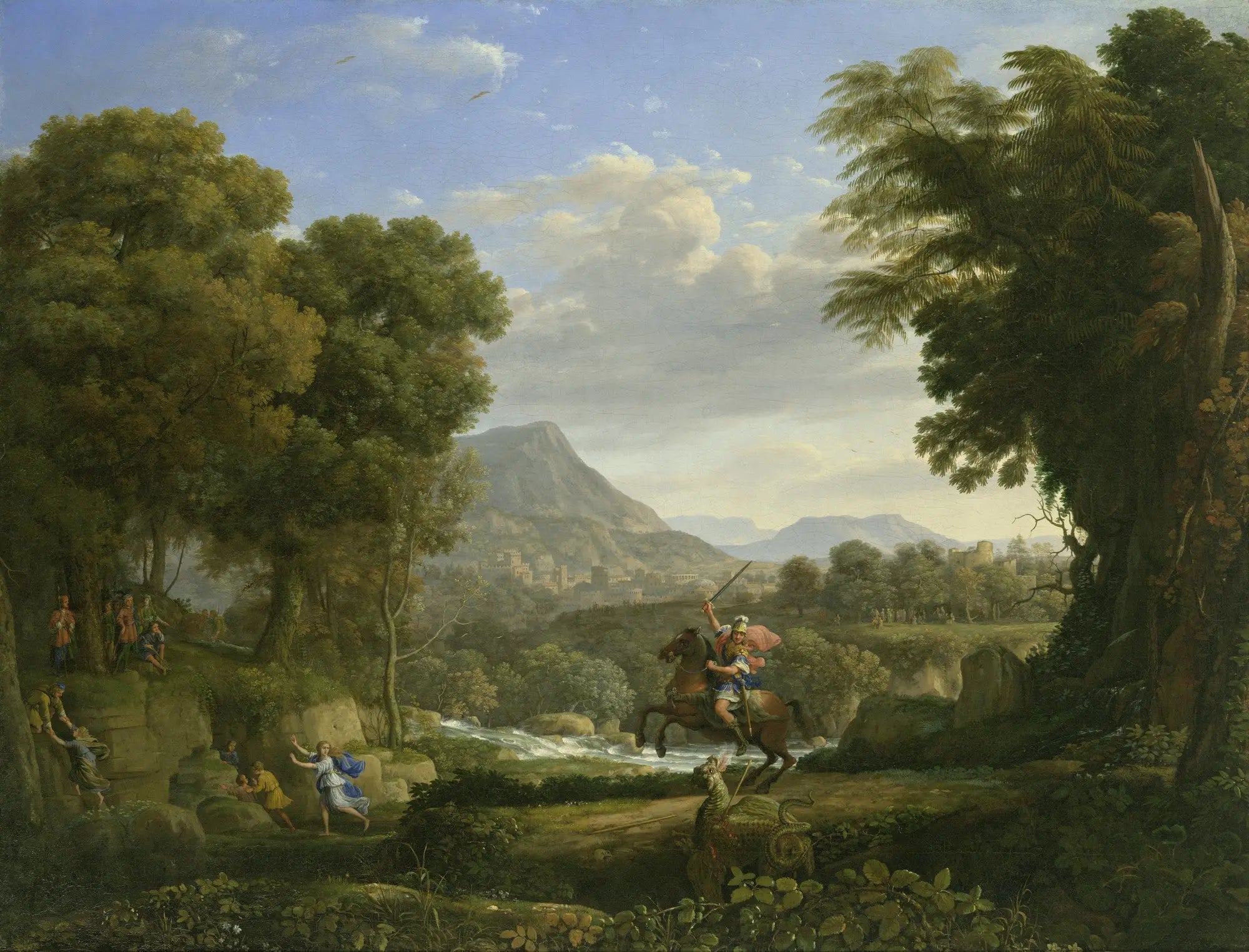 Paysage avec Saint Georges et le Dragon - Claude Lorrain - Alpha Reproduction