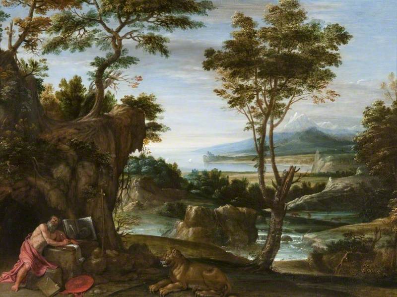 Paisaje con San Jerónimo - Domenichino