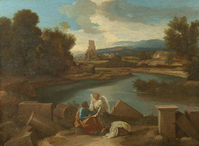 Paisaje con san Mateo - Nicolas Poussin