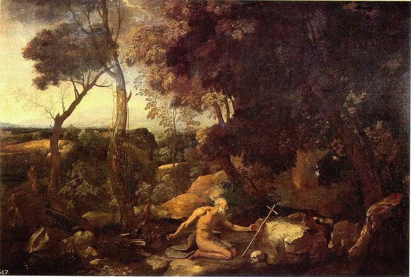 Paisaje con San Pablo ermitaño - Nicolas Poussin