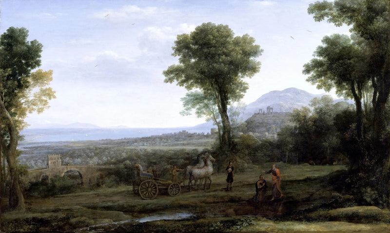 Paisaje con san Felipe bautizando al eunuco - Claude Lorrain