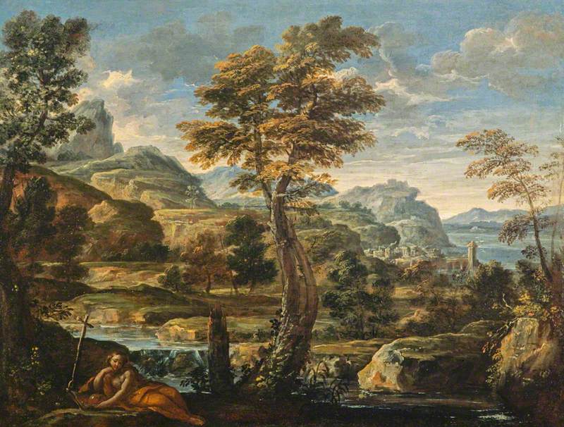 Paisaje con Santa María Magdalena - Pietro da Cortona
