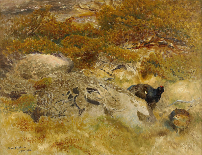 Paisaje con urogallo - Bruno Liljefors