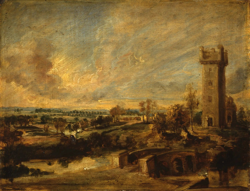 Paisaje con torre - Peter Paul Rubens