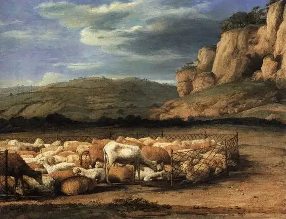 Paisaje con rebaño - Claude Lorrain