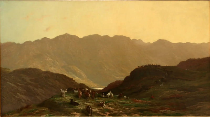 Paisaje con rebaño - Gustave Doré