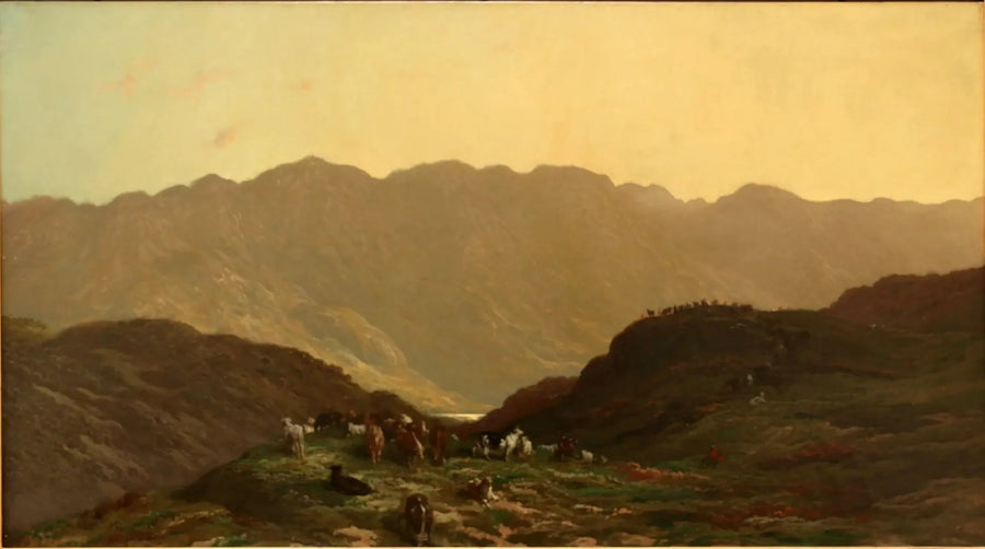 Paisaje con rebaño - Gustave Doré