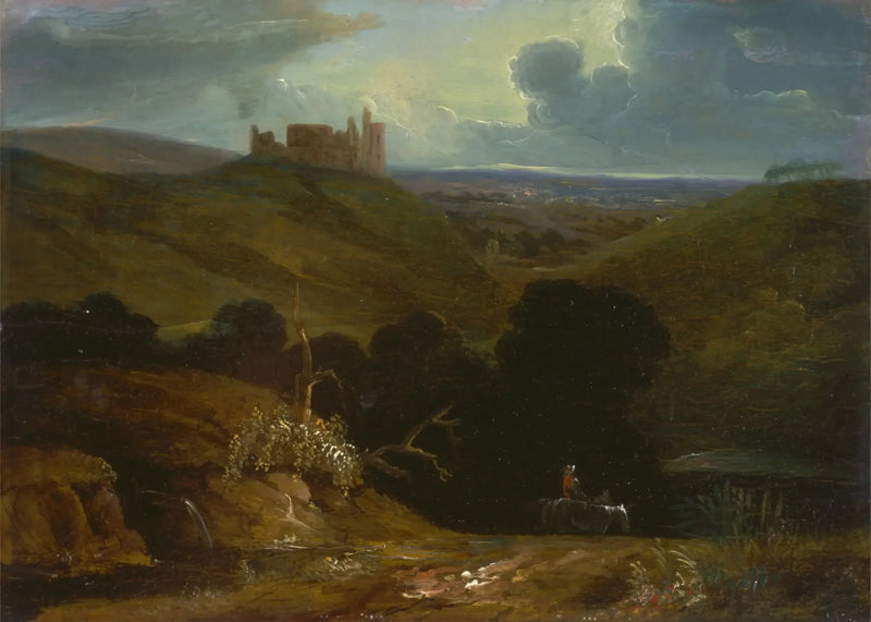 Paisaje con un castillo - John Martin