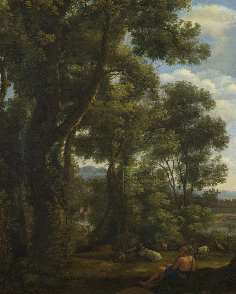 Paisaje con un pastor y cabras - Claude Lorrain