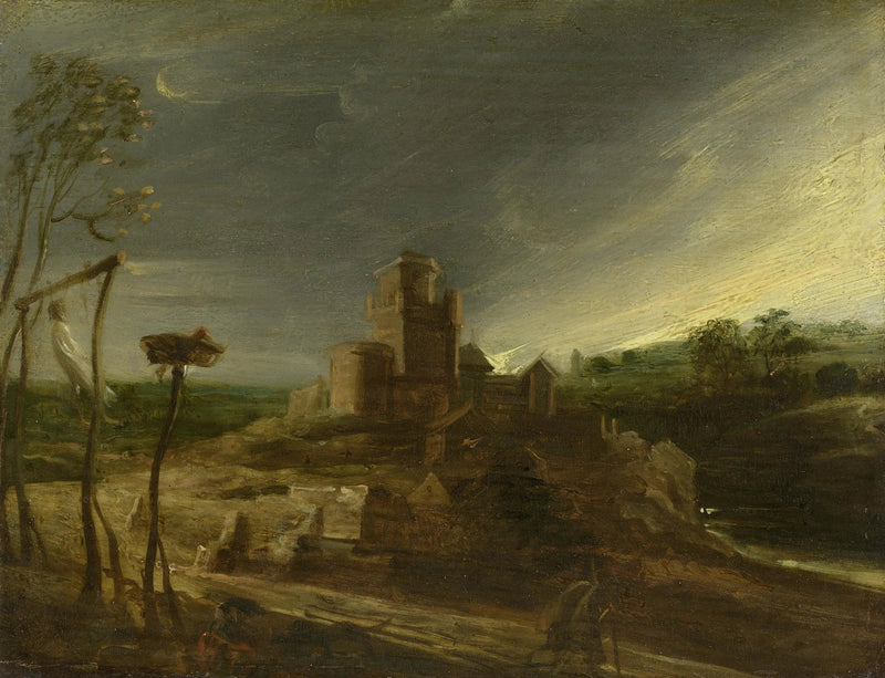 Paisaje con un ahorcado en una horca - Peter Paul Rubens