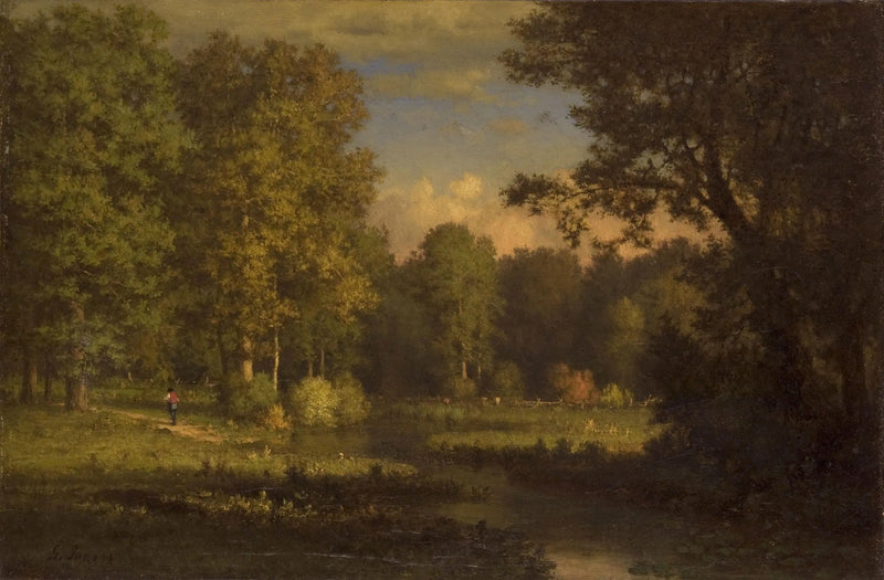 Paisaje con un arroyo - George Inness