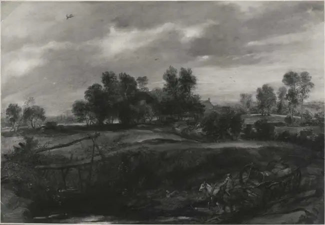 Paisaje con una calesa - Peter Paul Rubens