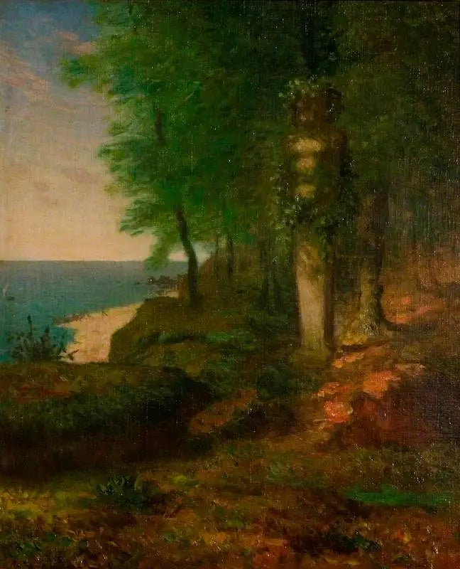 Paisaje con una figura terminale - Jean-François Millet