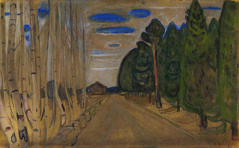 Paisaje con un camino - Edvard Munch