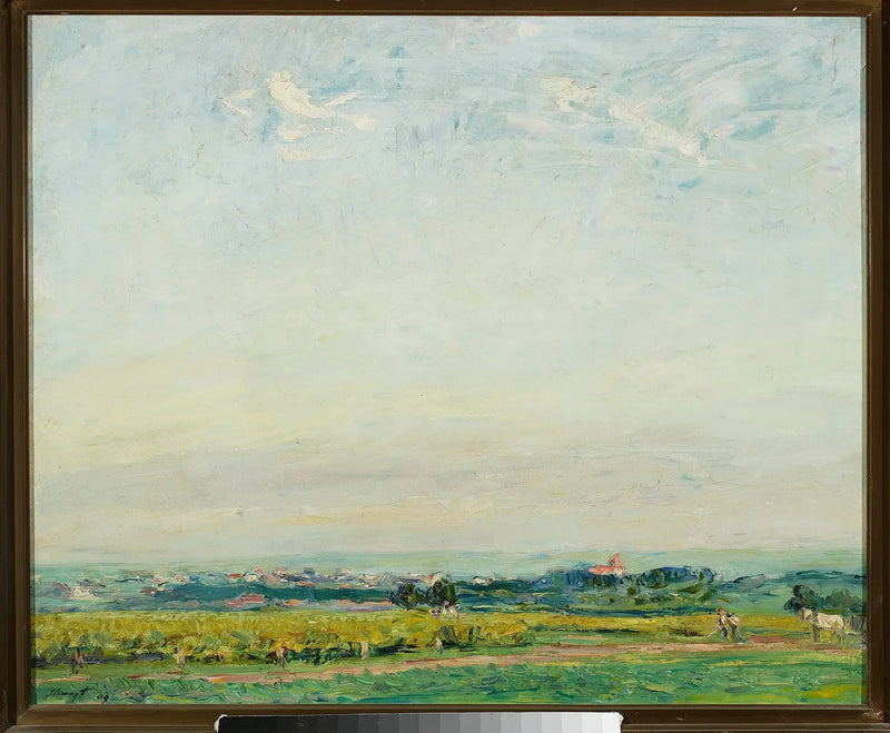 Paisaje con vista a Landau - Max Slevogt