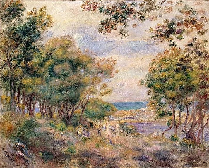 Paisaje en Beaulieu - Pierre-Auguste Renoir