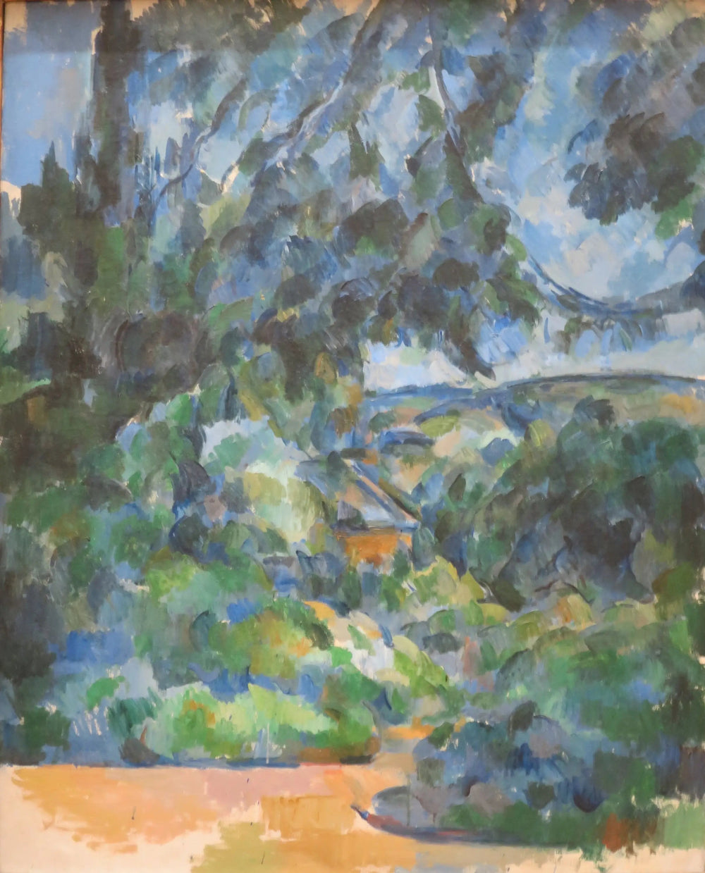 Paysage bleu - Paul Cézanne image 1 copie peinte à la main à l’huile