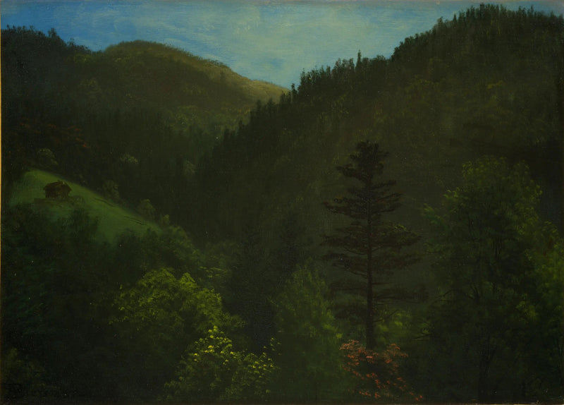 Paisaje boscoso - Albert Bierstadt