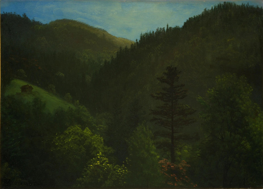 Paisaje boscoso - Albert Bierstadt