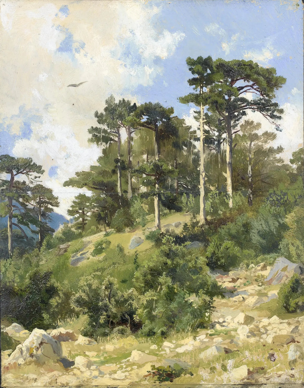 Paysage boisé - Ivan Chichkine image 1 reproduction de peinture à l’huile