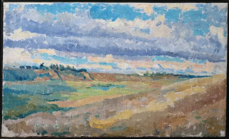Paisaje, campos - Kazimir Malevich