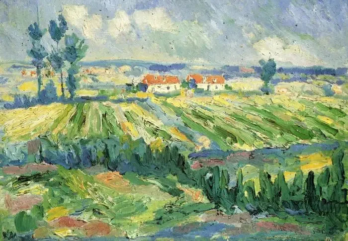 Paisaje, campos - Kazimir Malevich
