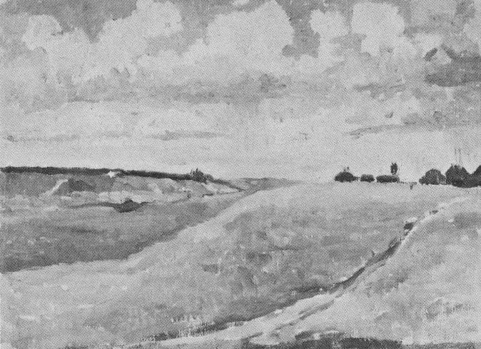 Paisaje, campos - Kazimir Malevich