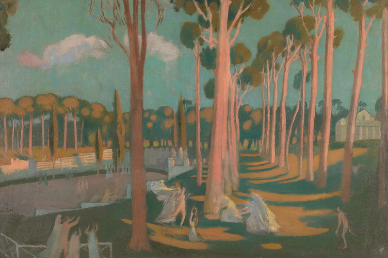 Paisaje clásico con personajes - Maurice Denis