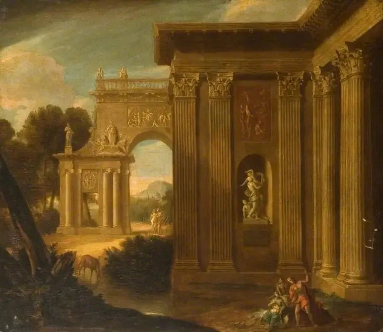 Paisaje clásico - Giovanni Paolo Panini