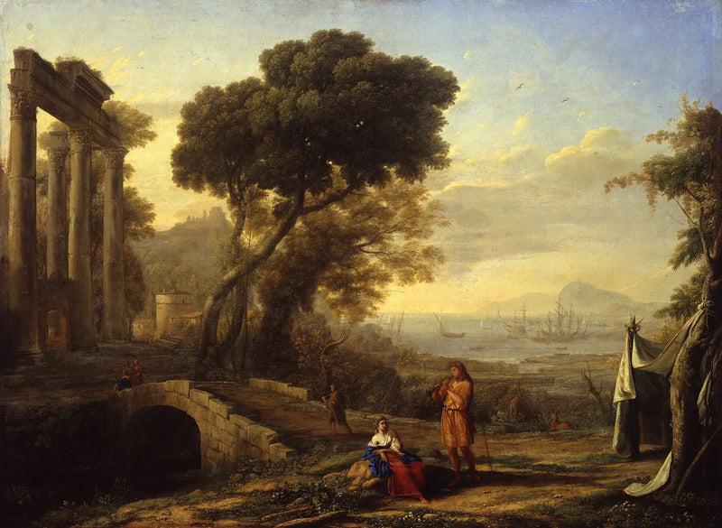Paisaje costero italiano - Claude Lorrain