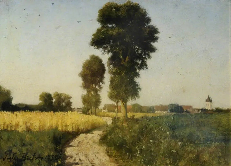Paisaje, Courrières, Francia - Jules Breton