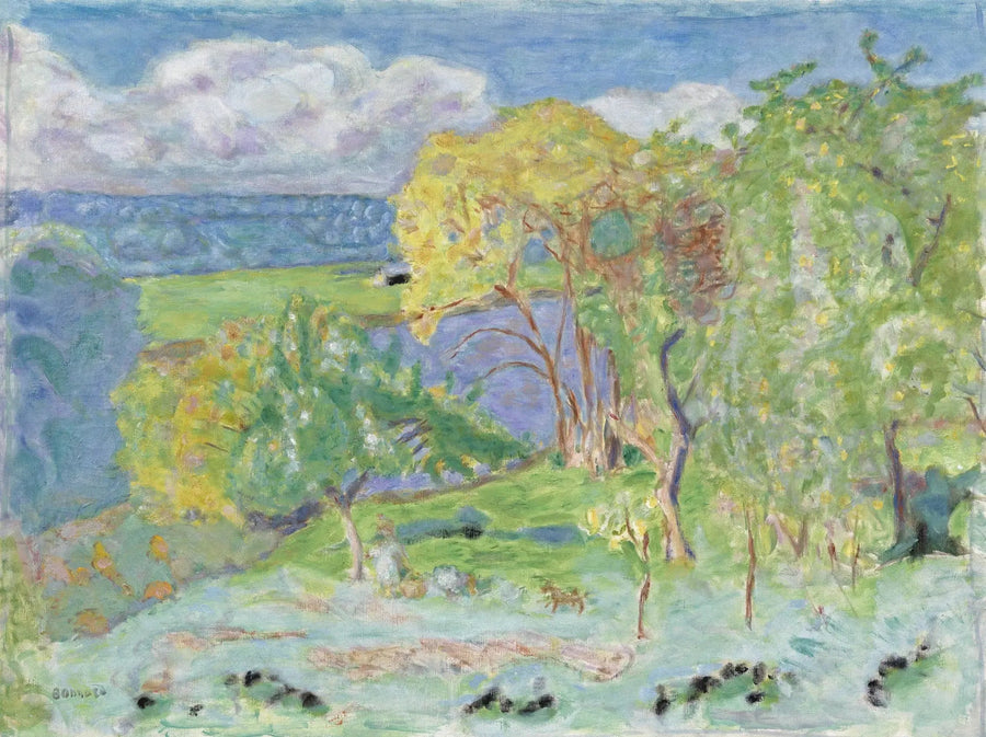Paisaje de otoño (alrededores de Vernon) - Pierre Bonnard