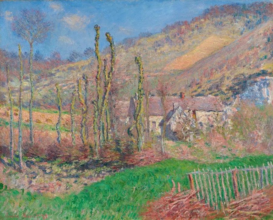 Paisaje de invierno en el valle de Falaise (Giverny) - Claude Monet