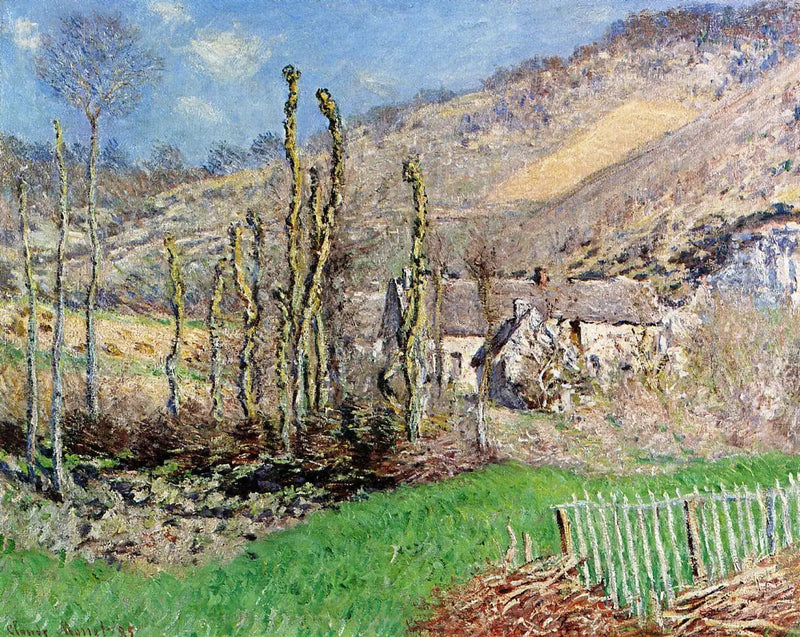 Paisaje de invierno en el valle de Falaise (Giverny) - Claude Monet