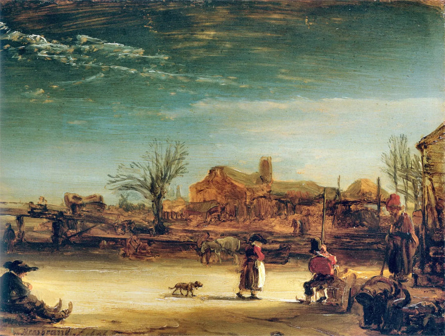 Paisaje de invierno - Rembrandt