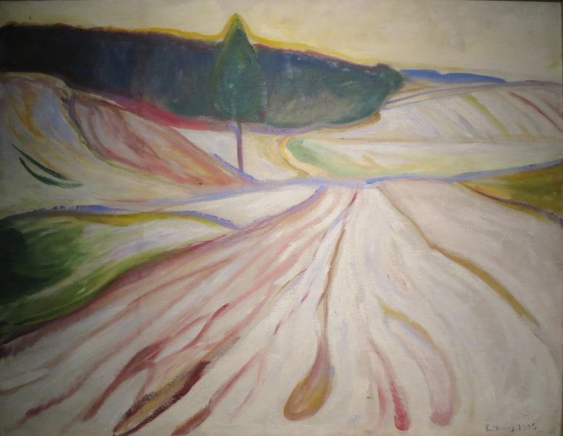 Paisaje de invierno, Turingia - Edvard Munch